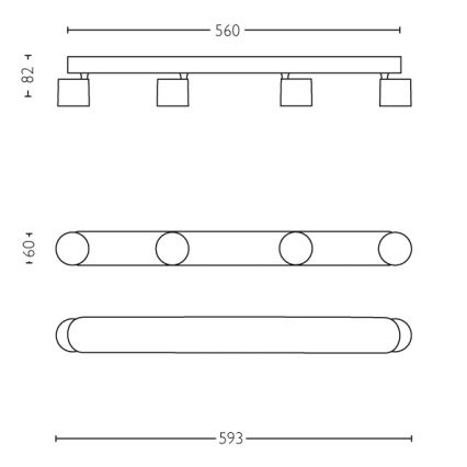 Philips - Reguliuojamas akcentinis LED šviestuvas 4xLED/4,5W/230V