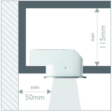 Philips 57955/48/16 - įleidžiamas vonios šviestuvas SMARTSPOT 1xE27/12W