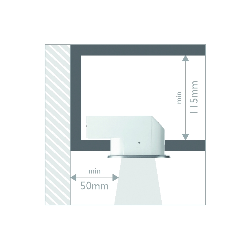Philips 57955/48/16 - įleidžiamas vonios šviestuvas SMARTSPOT 1xE27/12W