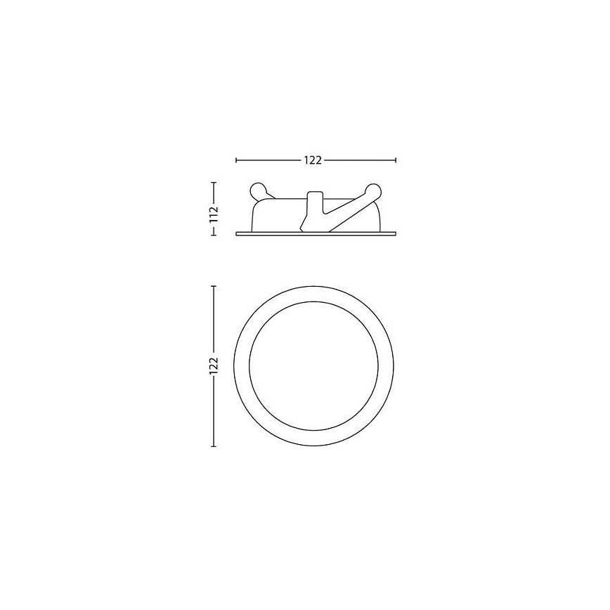 Philips - LED Pritemdomas įmontuojamas šviestuvas /4,5W/230V