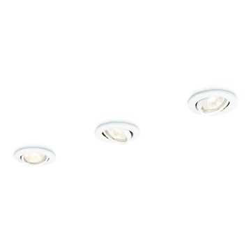Philips 59243/31/E7 - KOMPLEKTAS 3x Įleidžiamas šviestuvas ENIF 1xGU10/50W/230V