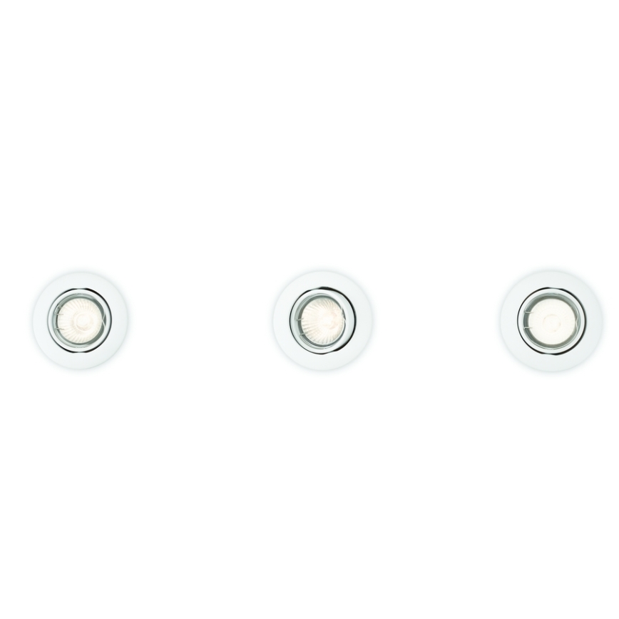 Philips 59243/31/E7 - KOMPLEKTAS 3x Įleidžiamas šviestuvas ENIF 1xGU10/50W/230V