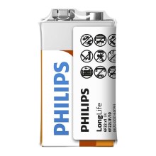 Philips 6F22L1F/10 - Cinko chlorido baterijos  6F22 LONGLIFE 9V