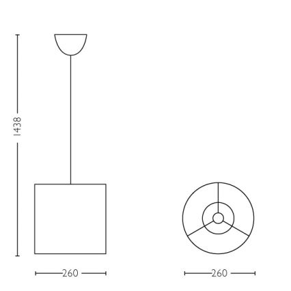 Philips - LED Vaikiškas sietynas 1xE27/23W/230V