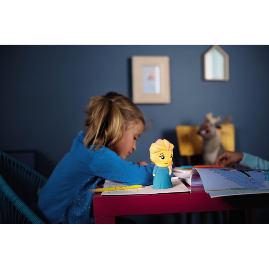 Philips 71768/03/16 - Vaikiškas LED šviestuvas DISNEY ELSA 1xLED/0,3W/3V