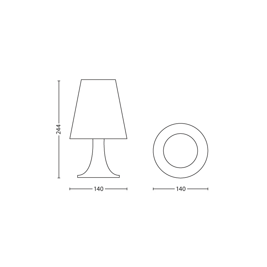 Philips - Vaikiškas LED stalo šviestuvas 1xLED/2,3W/230V