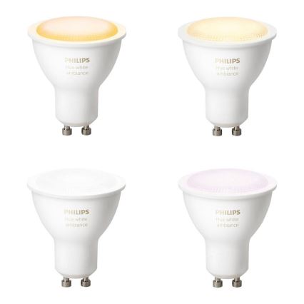 Philips - Pritemdoma LED lemputė Hue WHITE AMBIANCE 1xGU10/5,5W