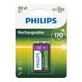 Philips 9VB1A17/10 - Įkraunama MULTILIFE NiMH baterija/9V/170 mAh