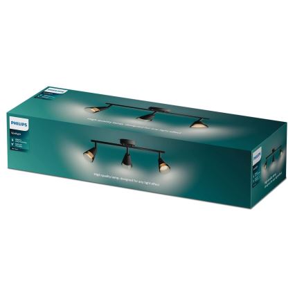Philips - Akcentinis apšvietimas CLEFT 3xGU10/5W/230V