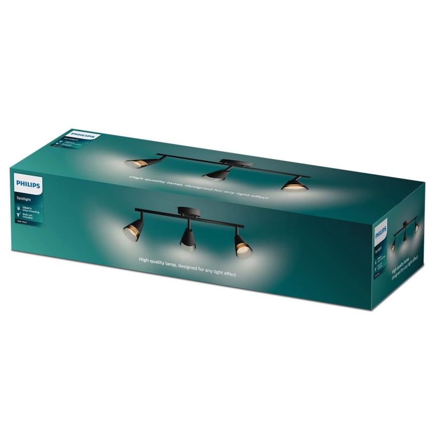 Philips - Akcentinis apšvietimas CLEFT 3xGU10/5W/230V