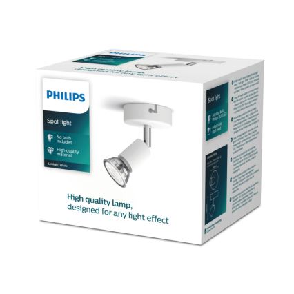 Philips - Akcentinis apšvietimas 1xGU10/50W/230V balta