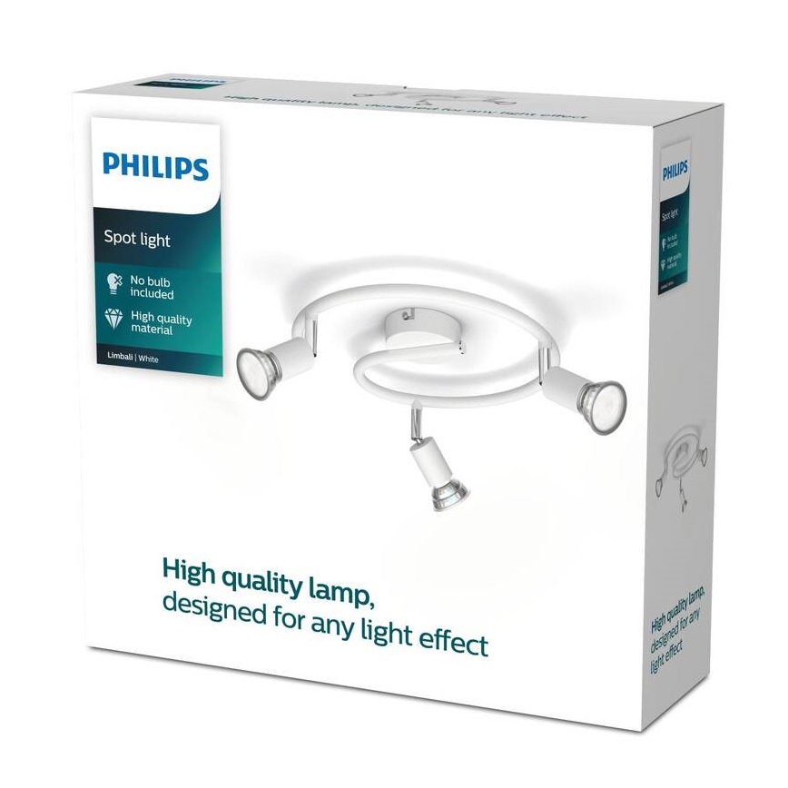 Philips - Akcentinis apšvietimas 3xGU10/50W/230V balta