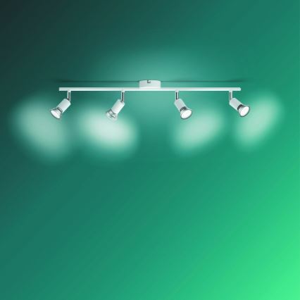 Philips - Akcentinis apšvietimas 4xGU10/50W/230V balta