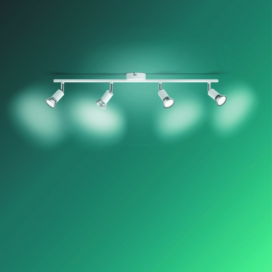 Philips - Akcentinis apšvietimas 4xGU10/50W/230V balta