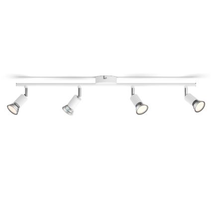 Philips - Akcentinis apšvietimas 4xGU10/50W/230V balta