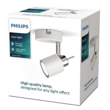 Philips - Akcentinis apšvietimas 1xGU10/35W/230V balta