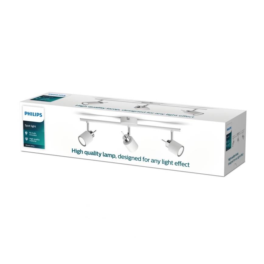 Philips - Akcentinis apšvietimas 3xGU10/35W/230V balta