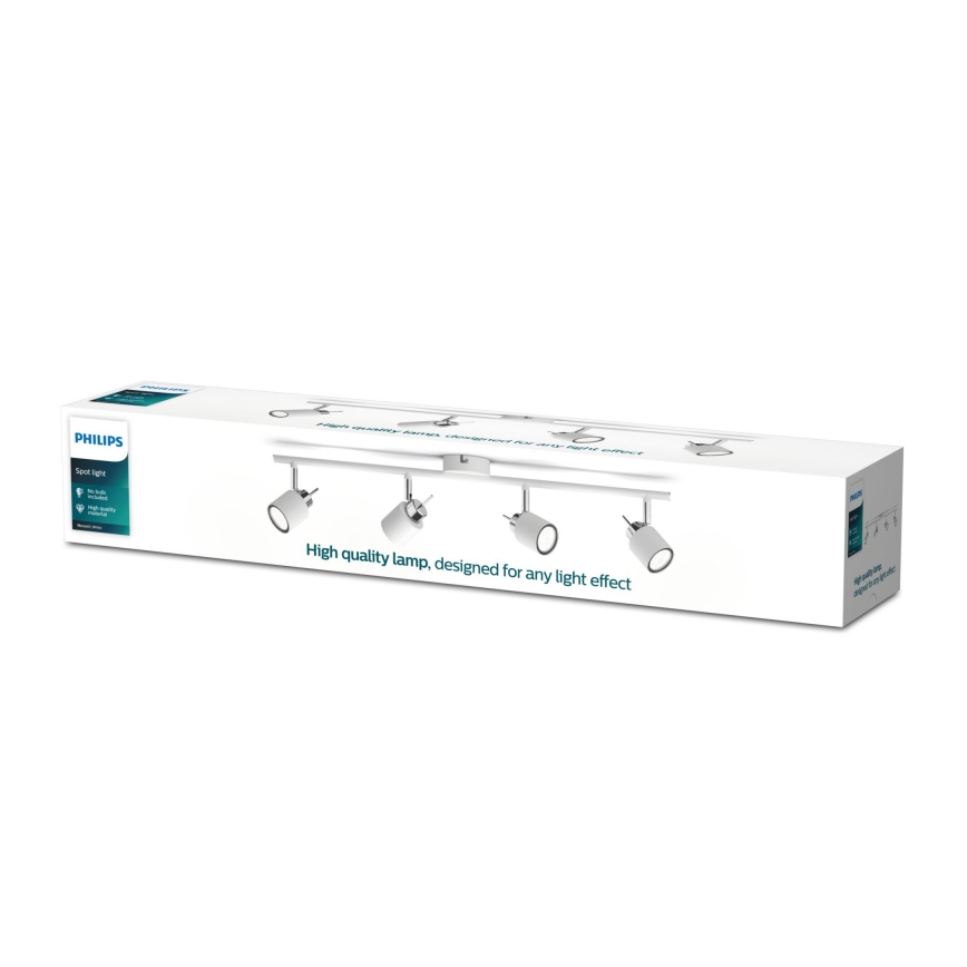 Philips - Akcentinis apšvietimas 4xGU10/35W/230V balta