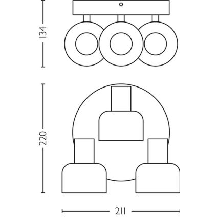 Philips - Akcentinis apšvietimas SLEET 3xE14/25W/230V