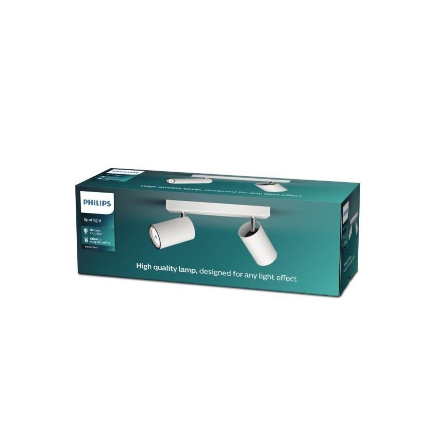 Philips - Akcentinis šviestuvas KOSIPO 2xGU10/5,5W/230V baltas
