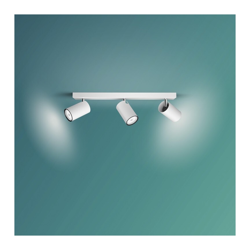 Philips - Akcentinis šviestuvas KOSIPO 3xGU10/5,5W/230V baltas