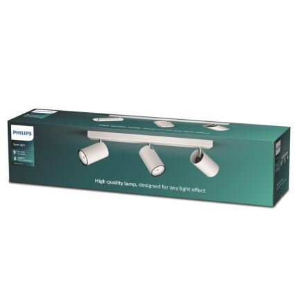 Philips - Akcentinis šviestuvas KOSIPO 3xGU10/5,5W/230V baltas