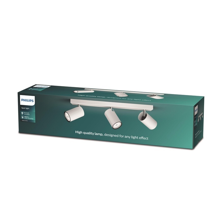 Philips - Akcentinis šviestuvas KOSIPO 3xGU10/5,5W/230V baltas