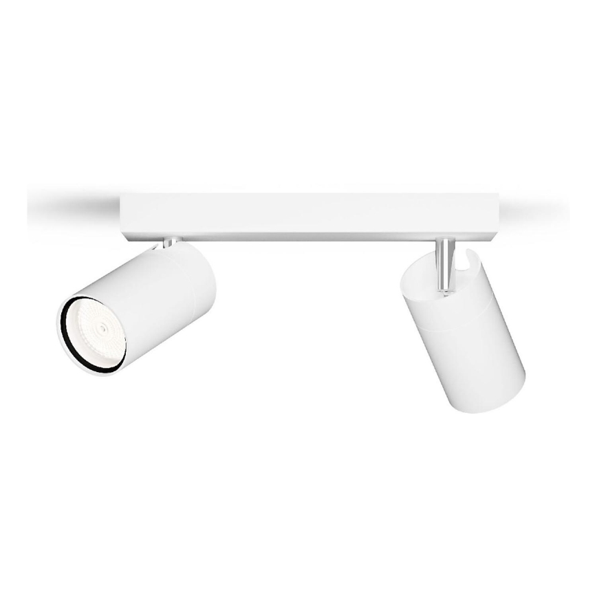 Philips - Akcentinis vonios šviestuvas IDRIS 2xGU10/5W/230V IP44 balta