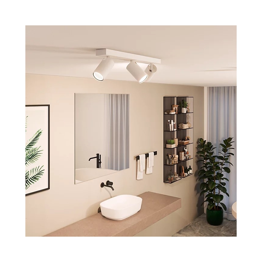 Philips - Akcentinis vonios šviestuvas IDRIS 3xGU10/5W/230V IP44 balta