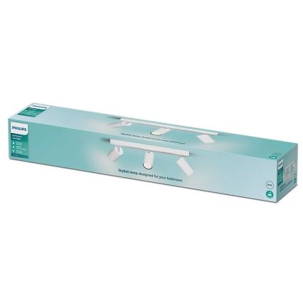 Philips - Akcentinis vonios šviestuvas IDRIS 3xGU10/5W/230V IP44 balta