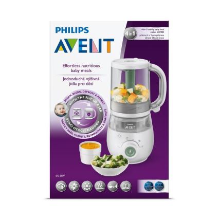 Philips Avent - Garų puodas su maišytuvu 4in1