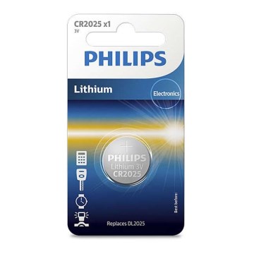 Philips CR2025/01B - Ličio baterijos  CR2025 MINICELLS 3V 165mAh