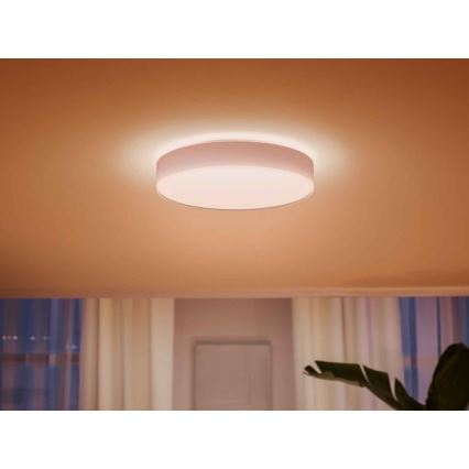 Philips - reguliuojamas LED lubų šviestuvas Hue LED/33,5W/230V 2200-6500K skersmuo 425 mm balta + nuotolinio valdymo pultas