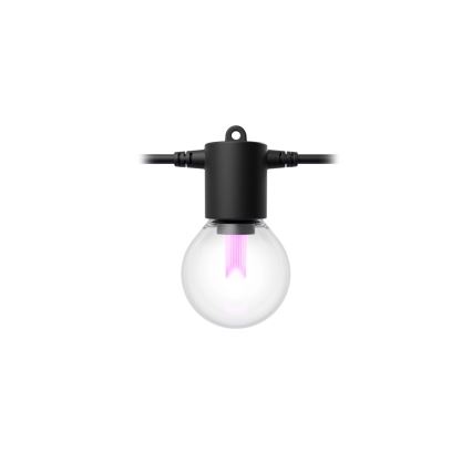 Philips - dimeriuojama lauko RGBW LED girlianda Hue FESTAVIA 10xLED 7m IP65