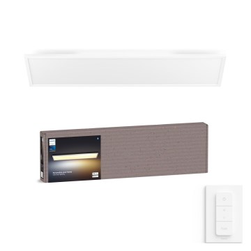 Philips - dimeriuojamas LED lubinis šviestuvas Hue AURELLE LED/39W/230V 2200-6500K 120x30 cm baltas + dimerio jungiklis
