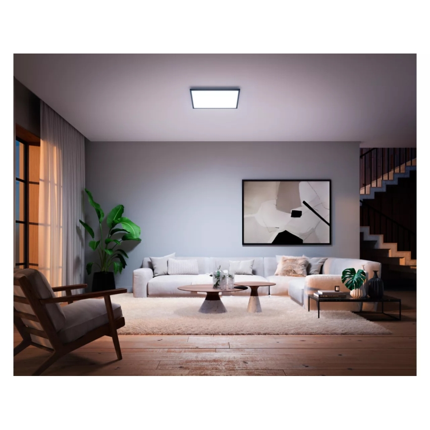 Philips - pritemdomas LED lubinis šviestuvas Hue AURELLE LED/39W/230V 2200-6500K 60x60 cm juodas