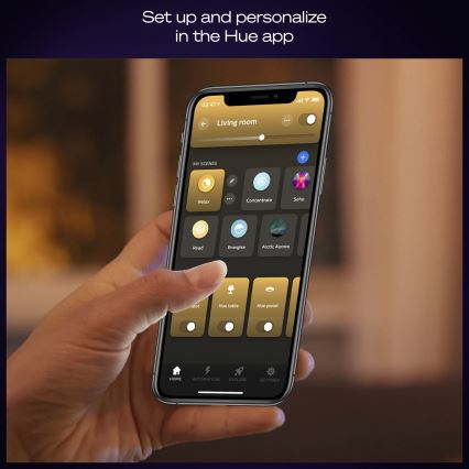 Philips - pritemdomas LED lubinis šviestuvas Hue AURELLE LED/39W/230V 2200-6500K 60x60 cm juodas