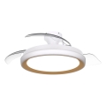 Philips - Dimeriuojamas LED lubinis šviestuvas su ventiliatoriumi BLISS LED/35W/230V, auksinis + nuotolinis pultas