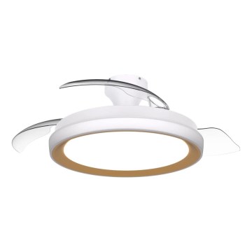 Philips - Dimeriuojamas LED lubinis šviestuvas su ventiliatoriumi BLISS LED/35W/230V, auksinis + nuotolinis pultas