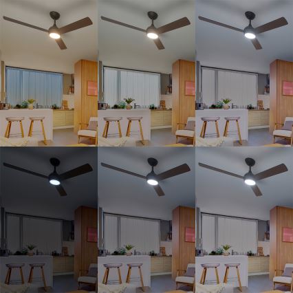 Philips - LED dimeriuojamas lubinis ventiliatorius CIVX LED/24W/230V + su nuotoliniu pulteliu