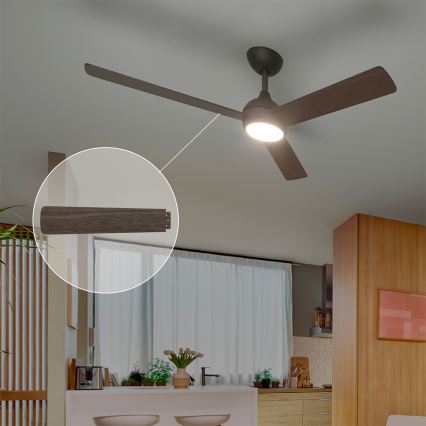 Philips - LED dimeriuojamas lubinis ventiliatorius CIVX LED/24W/230V + su nuotoliniu pulteliu