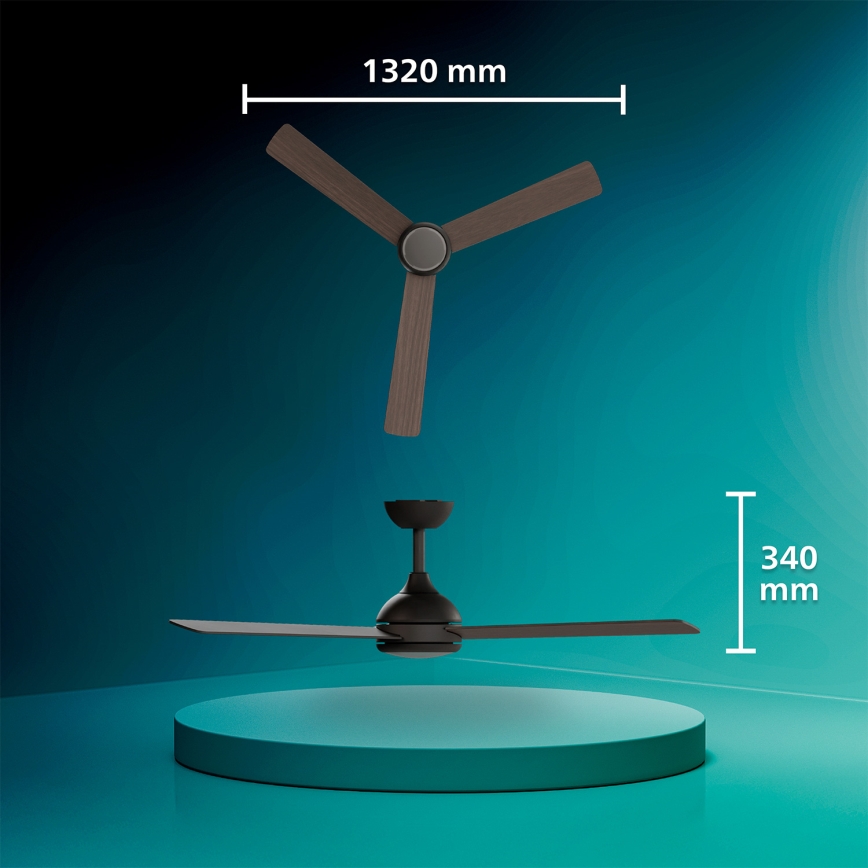 Philips - LED dimeriuojamas lubinis ventiliatorius CIVX LED/24W/230V + su nuotoliniu pulteliu