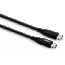 Philips DLC5206C/00 – USB kabelis USB-C 3.0 jungtis 2 m juodas/pilkas