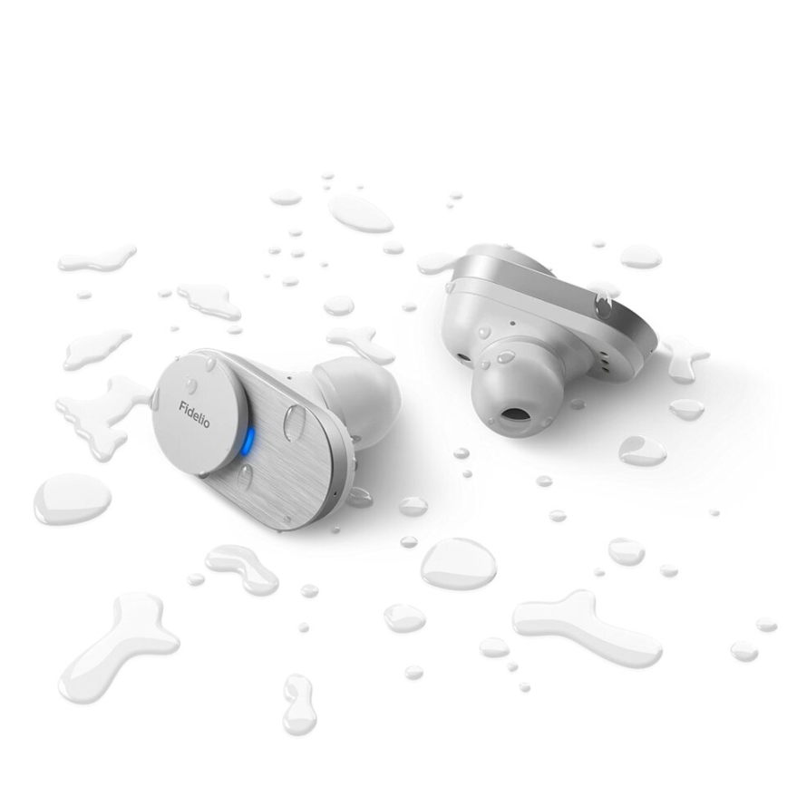 Philips Fidelio T1WT/00 - Belaidės ausinės IPX4 sidabro spalvos