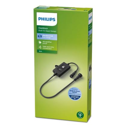 Philips - Lauko aušros jutiklis su laikmačiu IP44