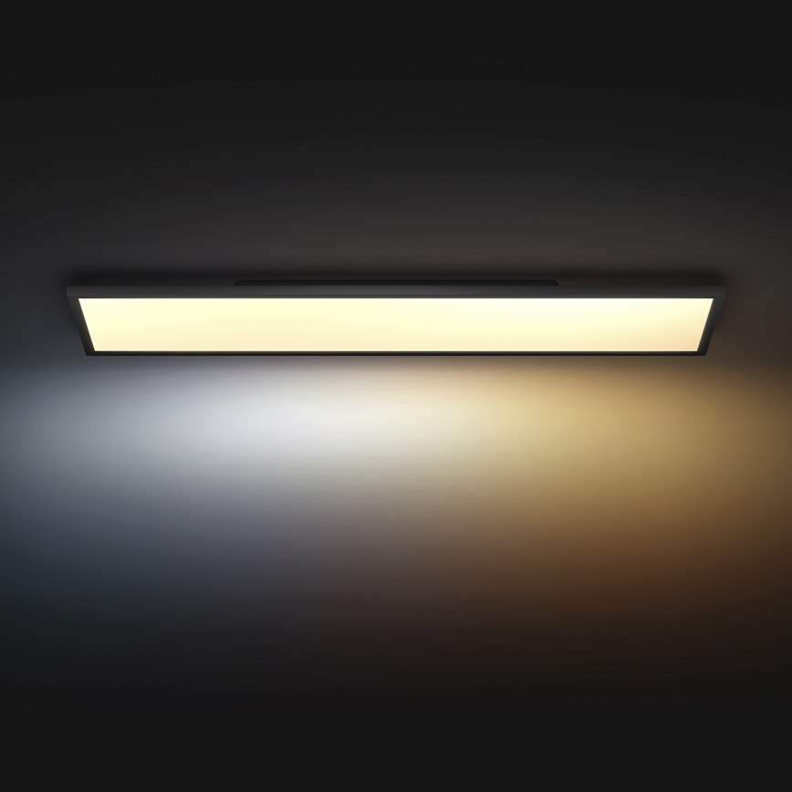 Philips - LED reguliuojamas lubų šviestuvas Hue AURELLE LED/39W/230V 2200-6500K 120x30 cm juodas