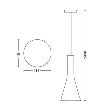 Philips - LED reguliuojamas pakabinamas šviestuvas ant laido Hue EXPLORE 1xE27/6W/230V 2200-6500K + nuotolinis valdymas