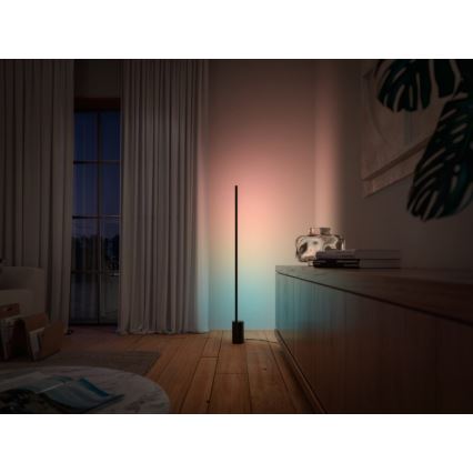Philips - LED RGBW reguliuojama stalinė lempa Hue SIGNE LED/29W/230V 2000-6500K juoda