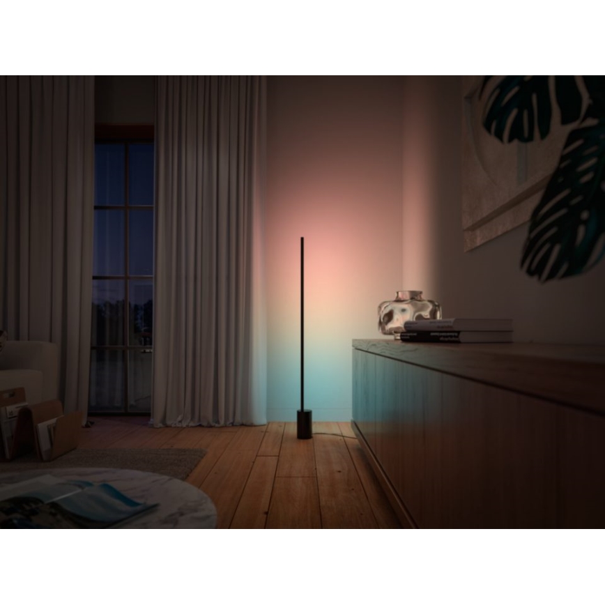 Philips - LED RGBW reguliuojama stalinė lempa Hue SIGNE LED/29W/230V 2000-6500K juoda