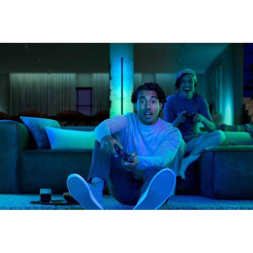Philips - LED RGBW reguliuojama stalinė lempa Hue SIGNE LED/29W/230V 2000-6500K juoda